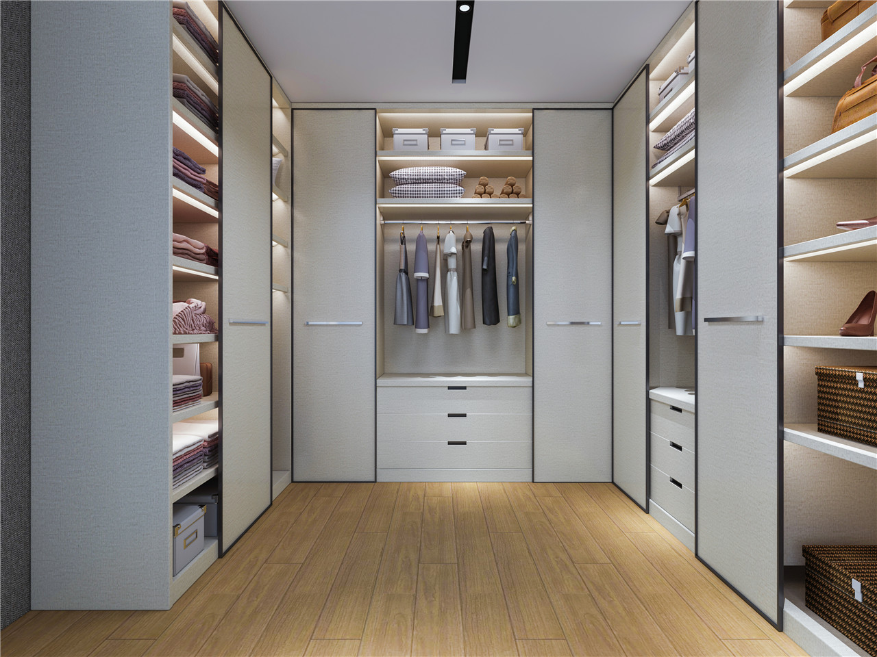 经典布纹生态板-板材全屋定造案例