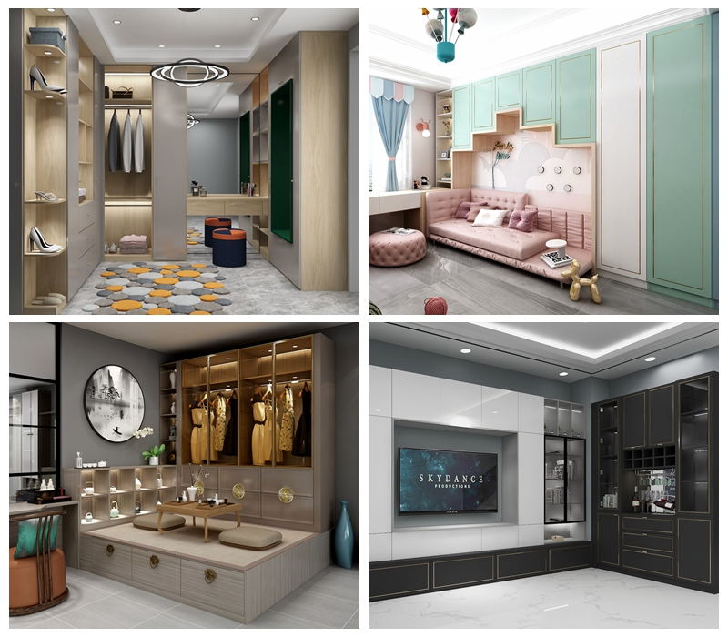 实木颗粒板家具成效图